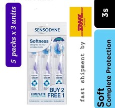 SENSODYNE Toothbrush Complete Protection Soft Bristles  5 packs x 3 Units- DHL - £86.96 GBP