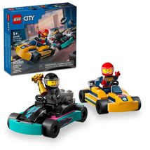 LEGO City Go-Karts and Race Drivers Toy Playset, 2 Driver Minifigures, R... - £9.55 GBP