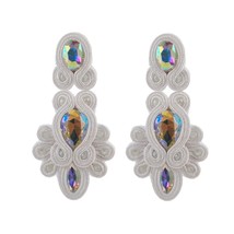 Naw Earrings for Women Drop Vintage Soutache Handmade Statement Jewelry Brincos  - £17.65 GBP