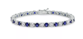 Giani Bernini Cubic Zirconia Green Tennis Bracelet in Sterling Silver - $120.00