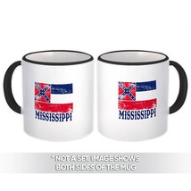 Mississippi : Gift Mug Flag Distressed Souvenir State USA Christmas Coworker - £12.74 GBP