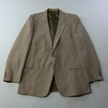 Vtg Levi&#39;s Action Suit 46L Brown Polyester Men Blazer Suit Jacket Sport Coat - £31.95 GBP