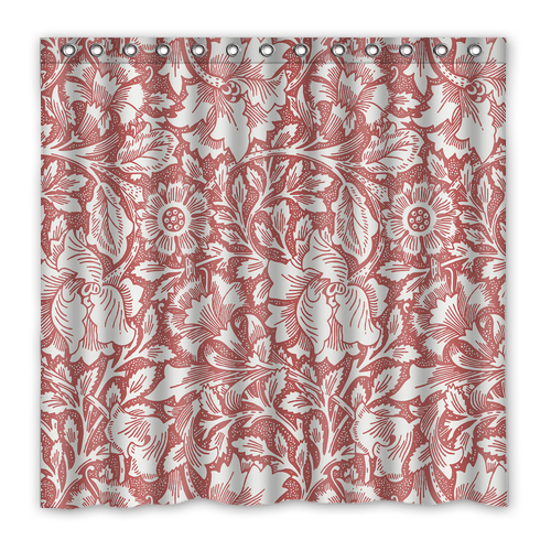 Poppy William Morris Waterproof Polyester Shower Curtain  - $33.00+