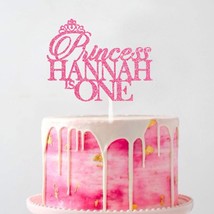 Princess Birthday Custom Birthday Cake Topper || Any Name Age Cake Topper | Firs - £10.18 GBP
