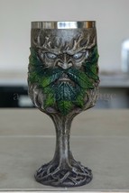 Greenman Wood Spirit Goblet Hand-Finished Fantasy Nature LARGE 13 oz - £20.92 GBP