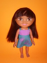Dora the Explorer Doll in Blue &amp; purple dress - £13.58 GBP