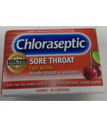 Chloraseptic Sore Throat Lozenges, Cherry, 18 Count EXP 02/2027 - €8,45 EUR