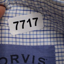 Orvis Surfwashed Adult L Blue Check Long Sleeve Button Up Business Casual Mens - £20.08 GBP