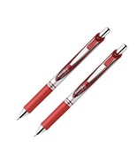 Pentel BL77B 0.7 mm EnerGel RTX Gel Pen - Medium/Red Ink/Red/Gray Barrel - $13.75 CAD