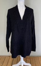 RDI NWOT women’s v neck pullover sweater size M black N1 - £7.30 GBP