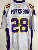 Reebok Premier NFL Jersey Minnesota Vikings Adrian Peterson White sz L - £38.69 GBP