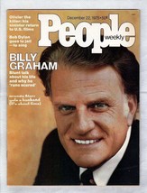 People Magazine Dec 22, 1975 Billy Graham Bob Dylan Muhammad Ali - £31.55 GBP
