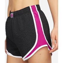 Nike Womens Icon Clash Textured Tempo Running Shorts DM7393-010 Black Pink Small - £27.96 GBP