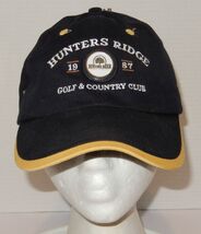 Hunters Ridge Golf &amp; Country Club Hook &amp; Loop Hat Cap Black Bonita Sprin... - $8.88