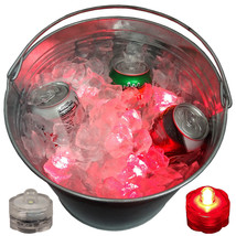 Holiday Party Champagne Ice Bucket Glowing Lights Beer LED Submersible 2... - £29.09 GBP