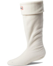 Hunter Original Tall Boot Fleece Socks Hunter White with Logo Large New-Open Box - £19.89 GBP