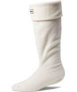 Hunter Original Tall Boot Fleece Socks Hunter White with Logo Large New-... - £19.88 GBP