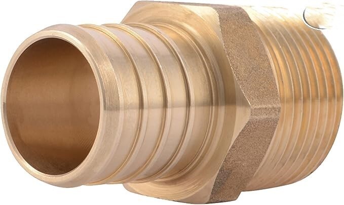 SharkBite UC142LFA Male Adapter 1&quot; PEX Barb X 3/4&quot; D MNPT Brass - $5.94