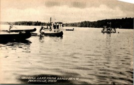 Crystal Lake From Sandy Beach Rockville Connecticut CT UNP Collotype Postcard E7 - £6.94 GBP