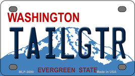Tailgtr Washington Novelty Mini Metal License Plate Tag - £11.72 GBP