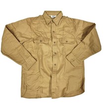 60s 70s Woolrich VTG Sheep Label Gold Flannel Shirt Mens Sz Med/15 100%Cotton - $61.48