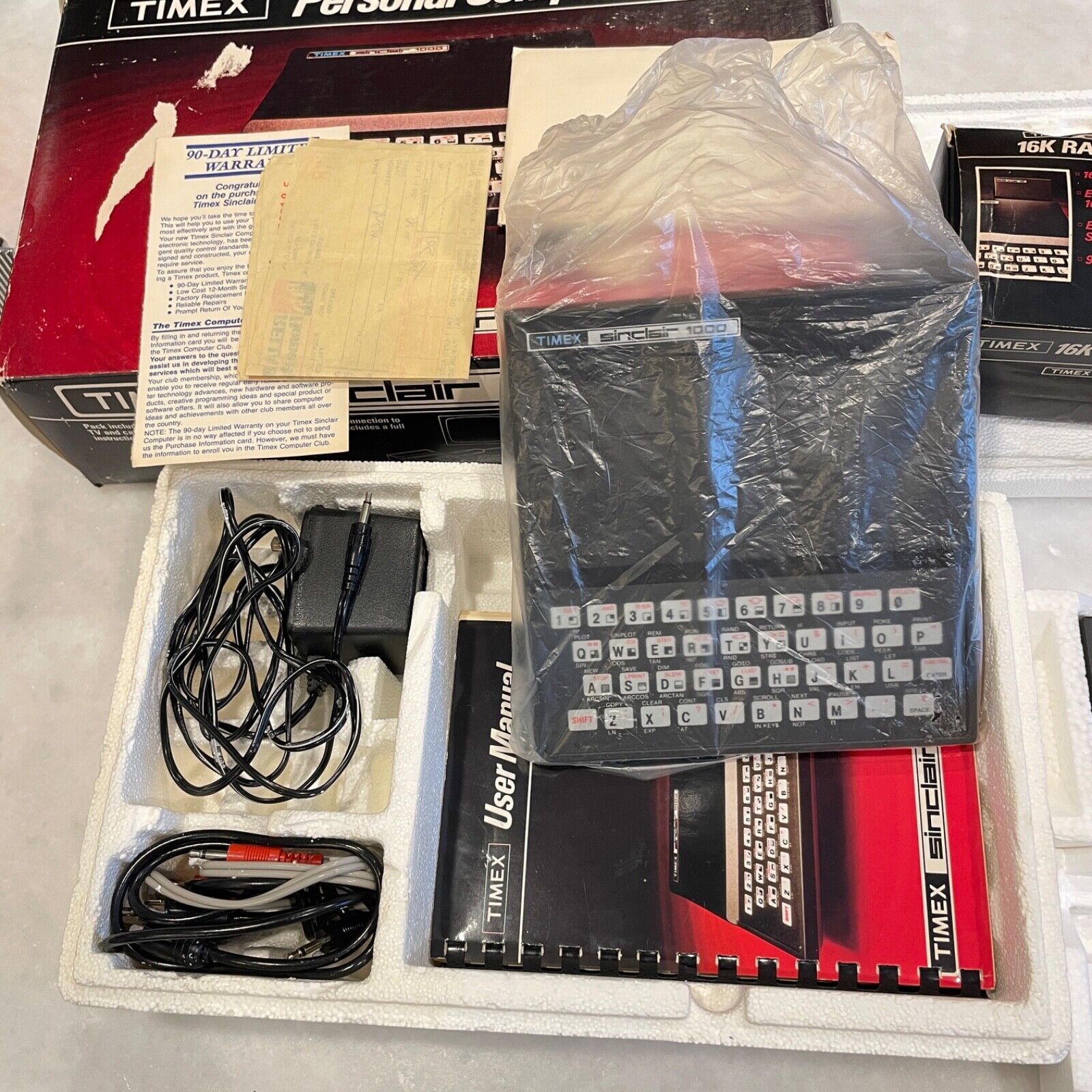 Timex 8k Computer Vintage Timex Sinclair 1000 Personal Computer Untested Original Box w ...