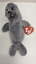 TY Beanie Baby - SLIPPERY the Seal (7 inch) - MWMTs Stuffed Animal Toy - £7.91 GBP