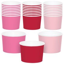 Valentine&#39;s Day Party Supplies - Red, Candy Pink, and Pale Pink Treat Cups for P - £12.22 GBP