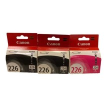 Canon CLI-226 Black/Magenta X3 New Sealed Toner Print Cartridge Genuine INK NIP - $22.24