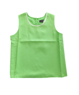 Vintage 90s JG Hook Green Texture Sleeveless Crop Top Womens Sz 6 Ric Ra... - $476.04 MXN