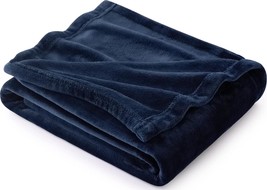 Bedsure Navy Blue Throw Blanket Fleece - 300GSM Throw for - £19.44 GBP