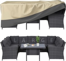 Waterproof And Heavy-Duty Patio Furniture Covers Measuring 126&quot; By 126&quot; ... - $142.95