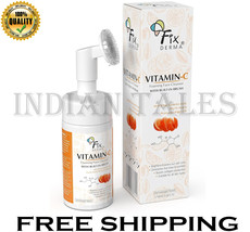 Fixderma 2% Vitamin C Face Wash, Foaming Face Cleanser with Brush 100ml - £23.96 GBP