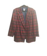 Vintage Pendleton  Red Plaid Jacket 100% Virgin Wool Size 18W - $30.58