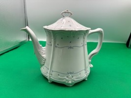 Tirschenreuth Baroness FLEUR DE LIS BLUE Teapot Large Germany - $4,283.01 MXN