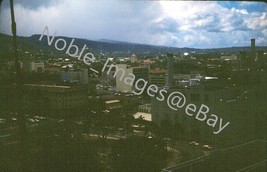 1963 Aerial View Street Scene Honolulu Dark Image Hawaii Kodachrome 35mm Slide - £2.77 GBP