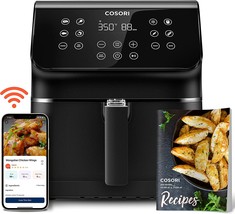 Cosori Pro Ii Smart Air Fryer 5.8Qt 12-In-1 Cooker, Dishwasher-Safe Sq.Are - £123.59 GBP