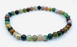 4mm Moss agate stretch bracelet                                         ... - $26.49