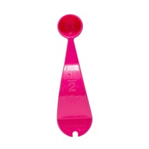 Tupperware 1/2 TSP Measuring Spoon Dark Pink Embossed Curved 6144 Replacement - £7.66 GBP