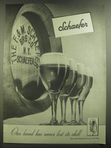 1946 Schaefer Beer Ad - You can&#39;t beat beer at its best - £13.82 GBP