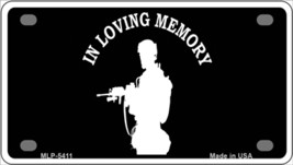 In Loving Memory Standing Novelty Mini Metal License Plate Tag - £11.95 GBP