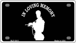 In Loving Memory Standing Novelty Mini Metal License Plate Tag - £11.54 GBP