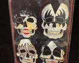 Rock Sign Kiss Painted Skulls 8x12 Steel Sign - $18.00