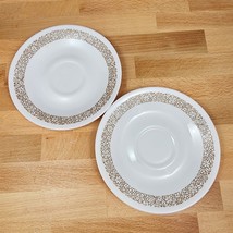 Corelle Corning Woodland Brown Set of 2 Saucer Plate 6&quot; (15cm) Dinnerware - £7.41 GBP