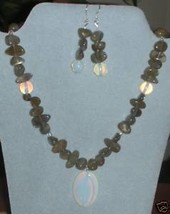 Stunning Labradorite & Opalite Beads Necklace - $59.99