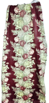 VTG 40s Shabby Rayon Faille Drapes Floral Print 2 Panels, 76x32 each Cot... - $99.00