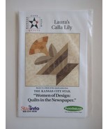 Laura&#39;s Call Lily Pattern Kansas City Star Quilts Block 6 Women Of Desig... - $14.24