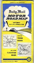 Daily Mail Motor Road Map  London &amp; South East England - $19.85