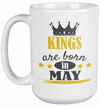 Make Your Mark Design Kings Born in May Coffee &amp; Tea Mug for Birthday, Presents  - £19.94 GBP