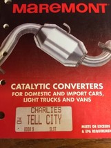 Vtg 1996 Maremont Catalytic Converters Parts Catalog - $23.89